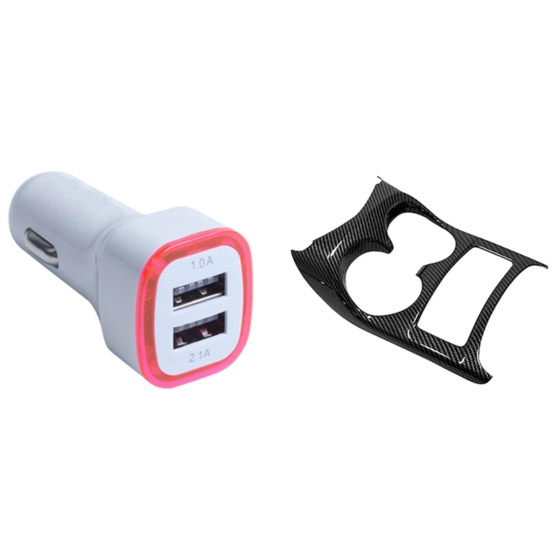 

Зарядное устройство для телефона 2.1 светодиодный USB двойной порт горячий адаптер гнездо и крышка бутылки с водой для Nissan Qashqai J11 2014-2020