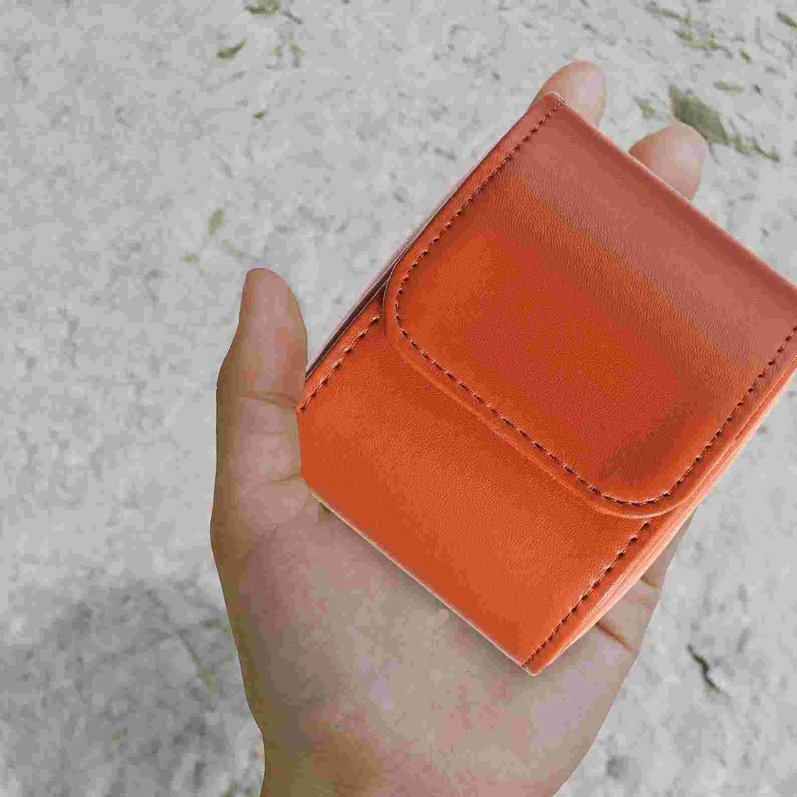 

Мужская шкатулка для ювелирных изделий, сумка для часов, женская, держатель для хранения 9,5x7,5 см, кофейная пушистая Miss