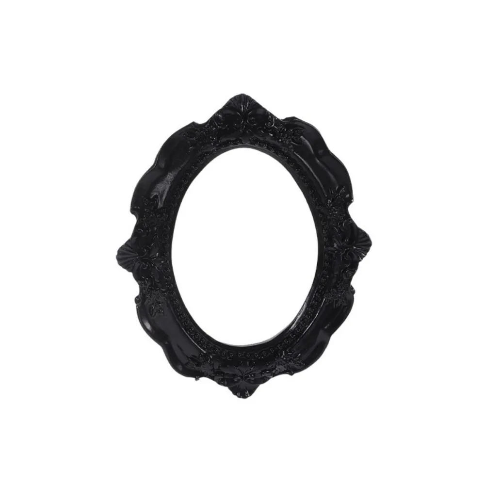 

Модная черная винтажная фоторамка из смолы, овальная форма, смоляная рамка, миниатюры, маленькая настенная фоторамка, свадебная вечеринка