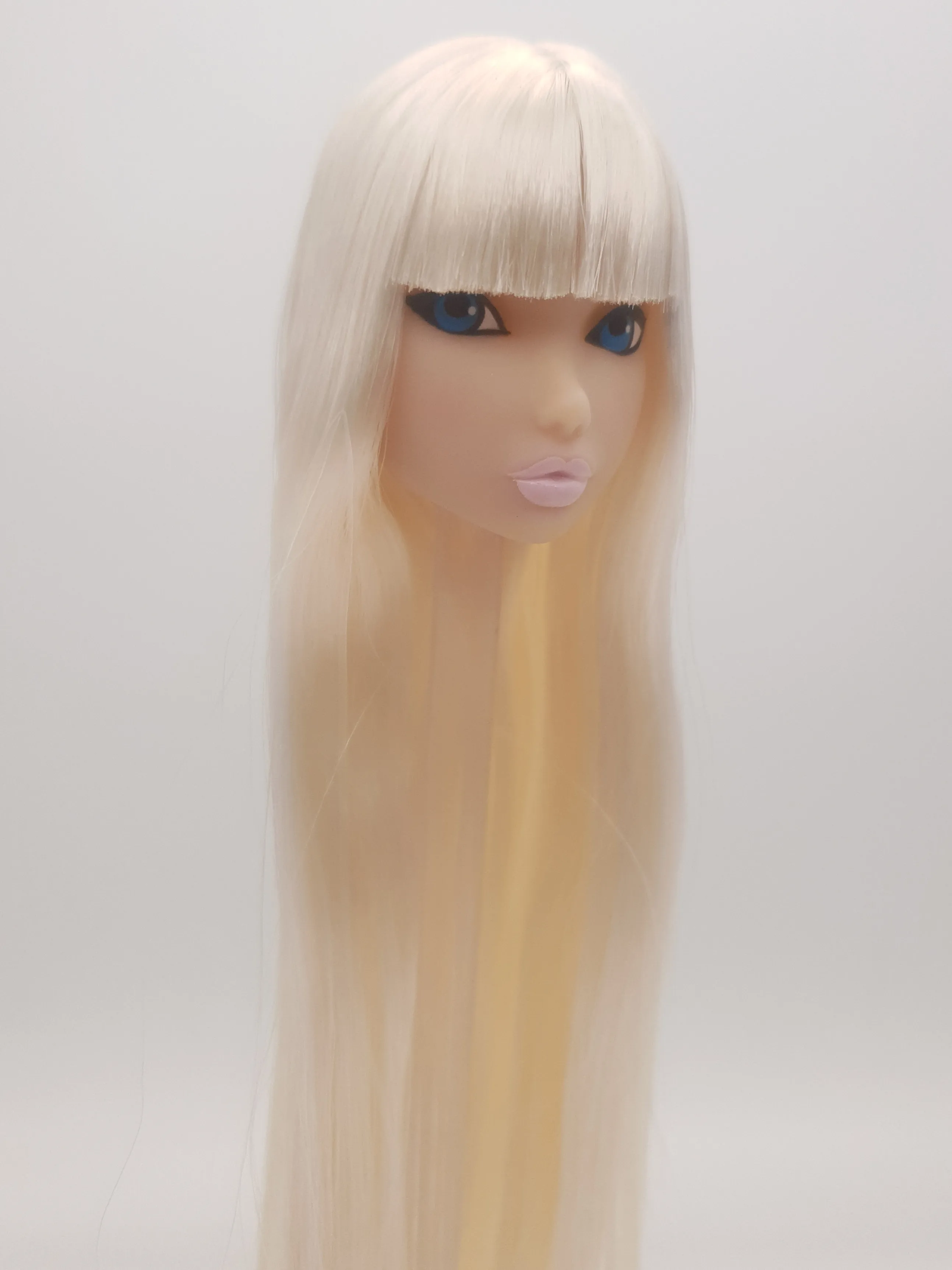 

Модные королевские светлые волосы, ренированный Nippon Misaki, масштаб 1/6, целостная Кукольная голова FR