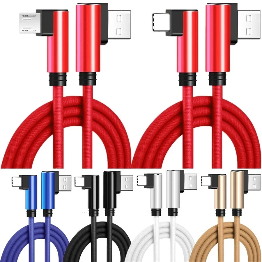 

200Pcs 1/2/3M Fast Charging 2.4A Type c Usb-C Micro USb Cable Quick Charge USb C Cables For Huawei Xiaomi Htc lg Samsung