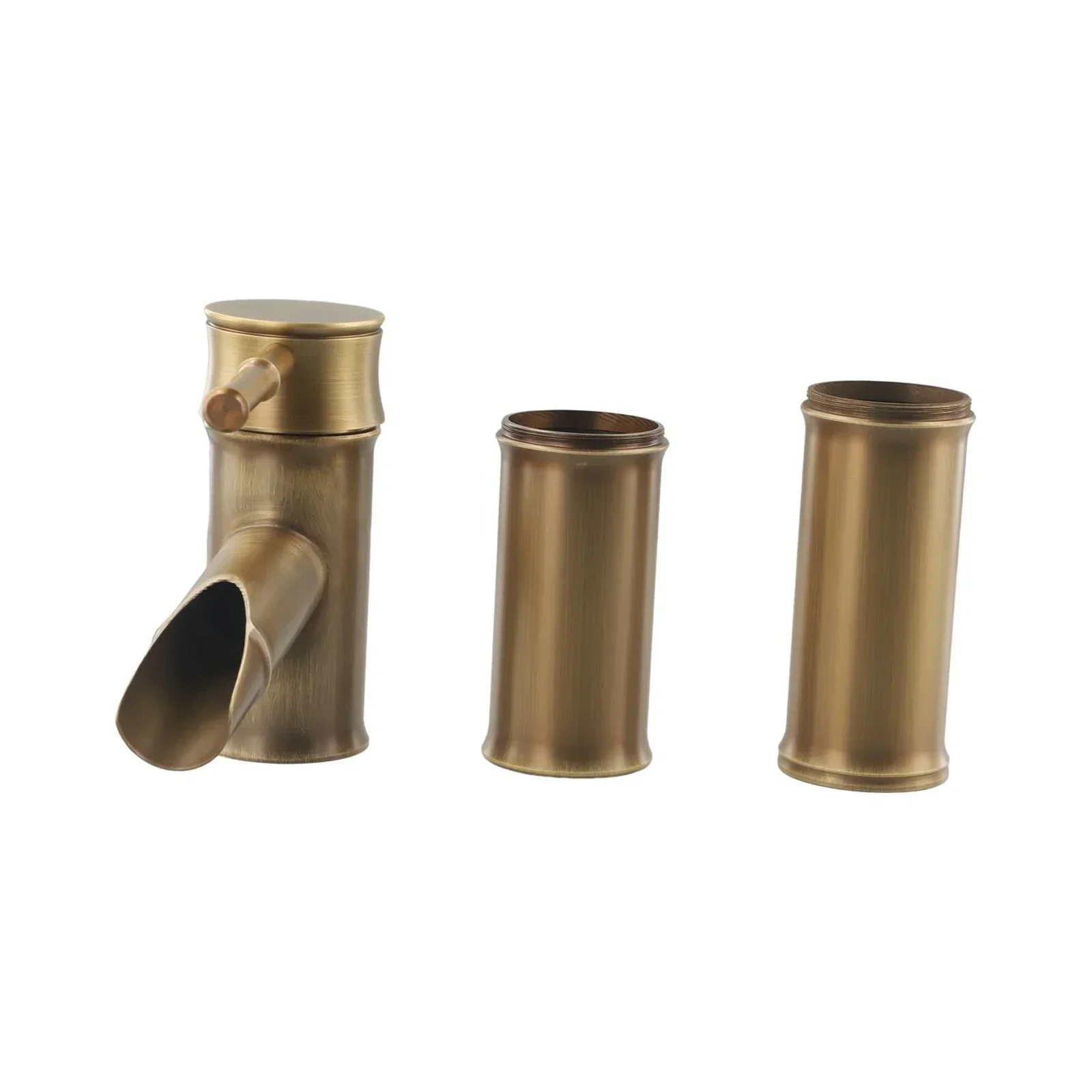 Смеситель для раковины в ванной комнате антикоррозийный античная латунь