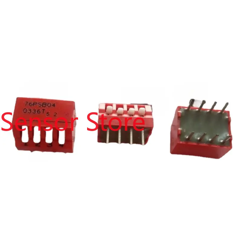 

10PCS Imported 4P Side Dial/keyboard Type 4-position Dial Switch Pull Code 2.54 Spacing Red