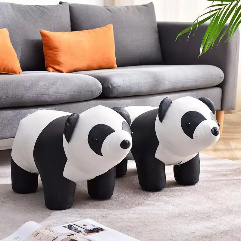 

Cute Panda Soft Chair Animal Shape Small Seat Quality Made Kids Stool Lovely Style Home Decoration