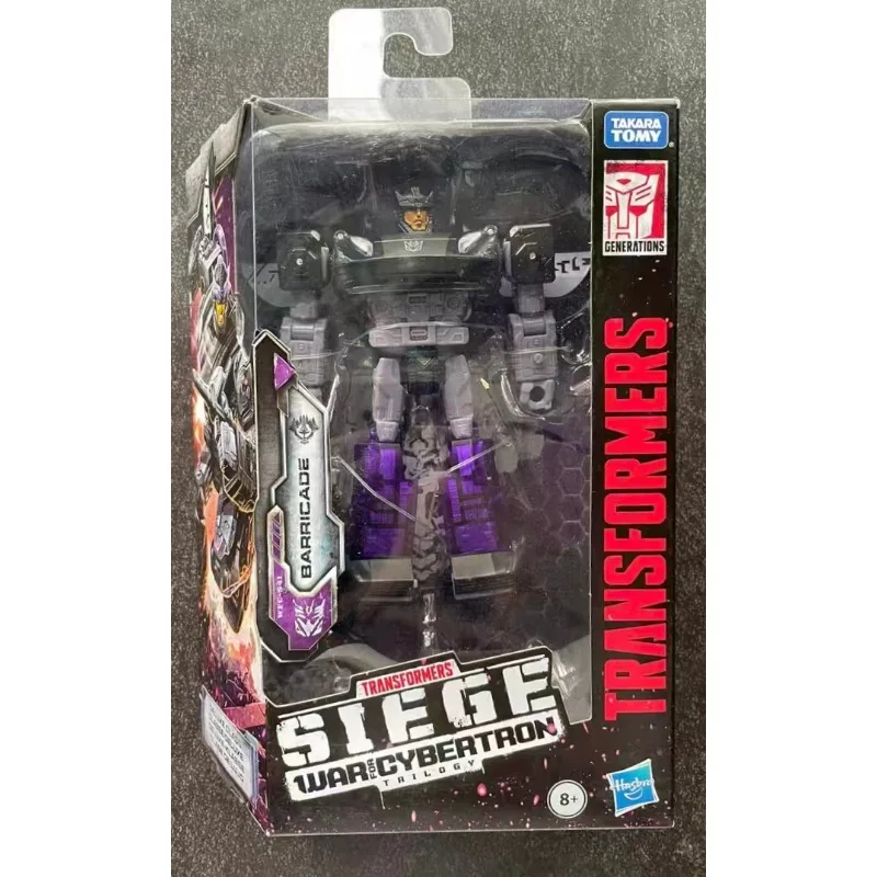 Фото Новые классические игрушки Hasbro Transformers: War for Cybertron Siege WFC-S41 Barricade, аниме-фигурки, роботы, подарки №1