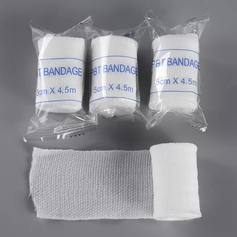 

Cotton PBT Elastic Bandage Skin Friendly Breathable First Aid Kit Gauze Wound Dressing Medical Nursing Emergency Care Bandage