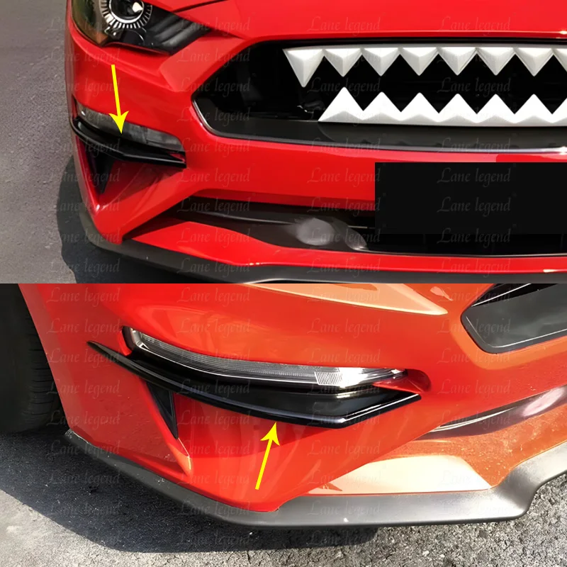 Для Ford Mustang 2018-2021 передняя противотуманная фара декоративная крышка лезвия