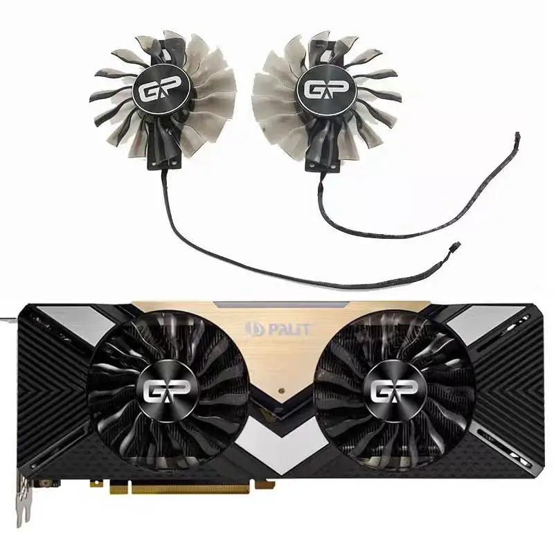 

2PCS GA92S2H DC 12V 0.45A RTX 2080 ti Gpu Cooler For Tongde GAMING PRO 2080 TI DUAL Graphics Card Cooler