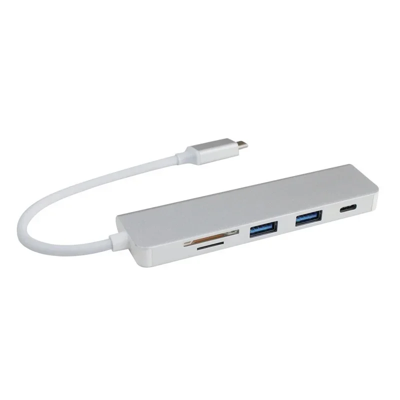

Type-C HUB Hub 2-port USB3.0 + SD/TF Card Reader + Charging Multifunctional Five-in-one Converter