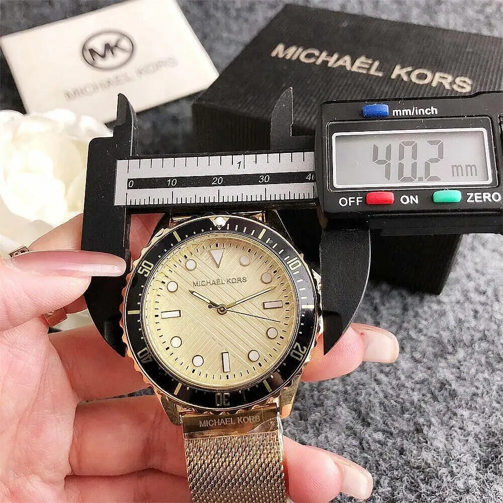 Фото Новые женские кварцевые часы Michael Kors, модные повседневные наручные часы из сплава, роскошный дизайн, хронограф, элегантный подарок для женщин №5