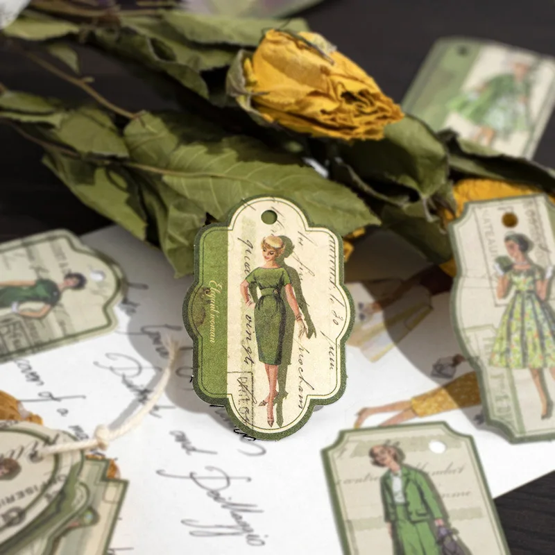 

30 листов, ретро ностальгические этикетки для одежды, наклейки для творчества, материал для коллажей, скрапбукинга, планировщика, изготовления открыток