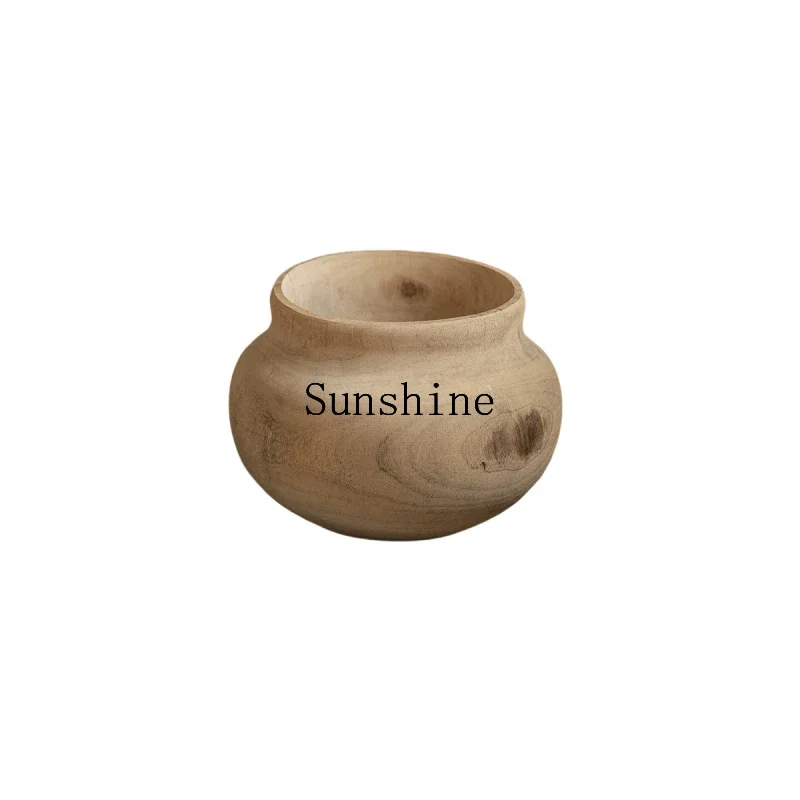 Ваби Sansan Ароматная камфорная посуда для цветов Деревянная банка от пола до Ваза