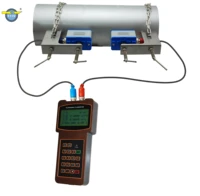 best selling handheld oil and water ultrasonic flow meter with small sensor