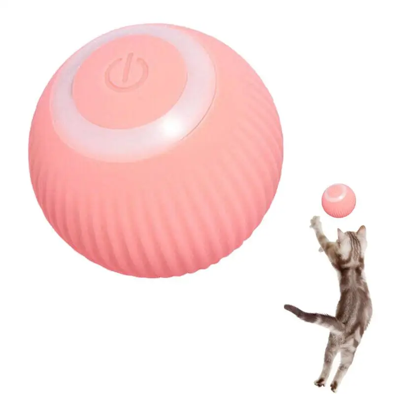 

Automatic Pet Ball Cat Ball Toys With Intelligent Obstacle Avoidance USB Rechargeable Cat Exercise Toy Smart Electronic Wicked