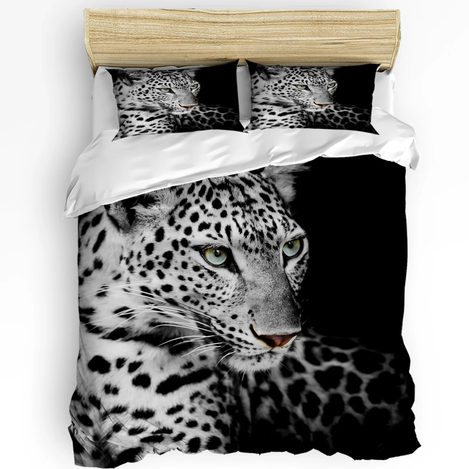 

Leopard Africa Animal Printed Comfort Duvet Cover Pillow Case Home Textile Quilt Cover Boy Kid Teen Girl Luxury 3pcs Bedding Set