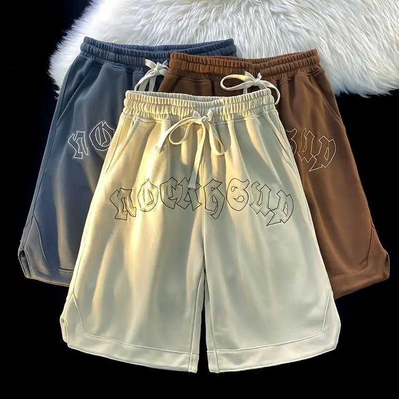 

Summer Gym Shorts Men Sweatpants Shorts High Quality Hip Hop Fashion Designer Casual Streetwear casual couple five-point shorts