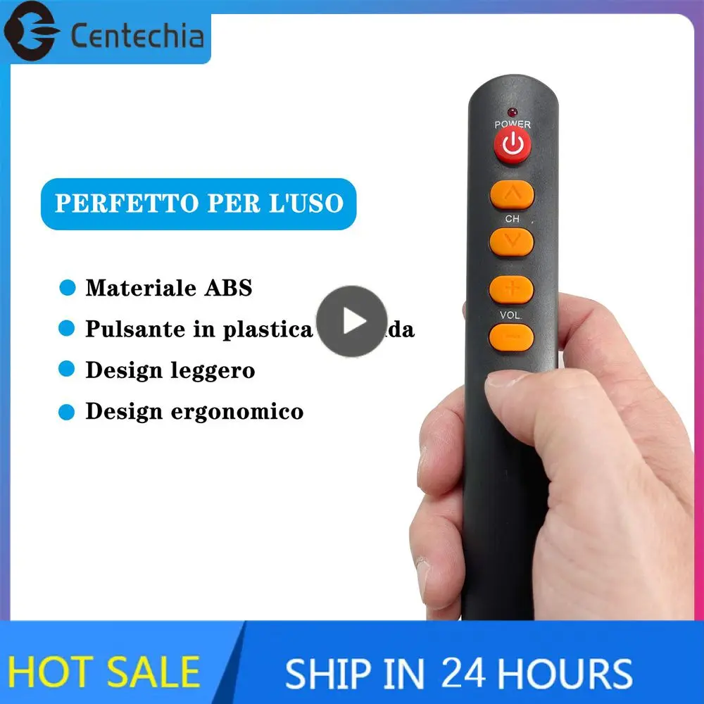 

External Battery Tv Remote Universal Adaptation Pen Button Big Excellent Quality Learning Remote Control Spare Parts Strip Black