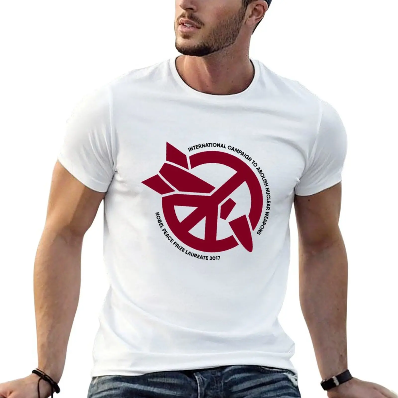 Фото Футболка ICAN Maroon с креативным графическим принтом №1