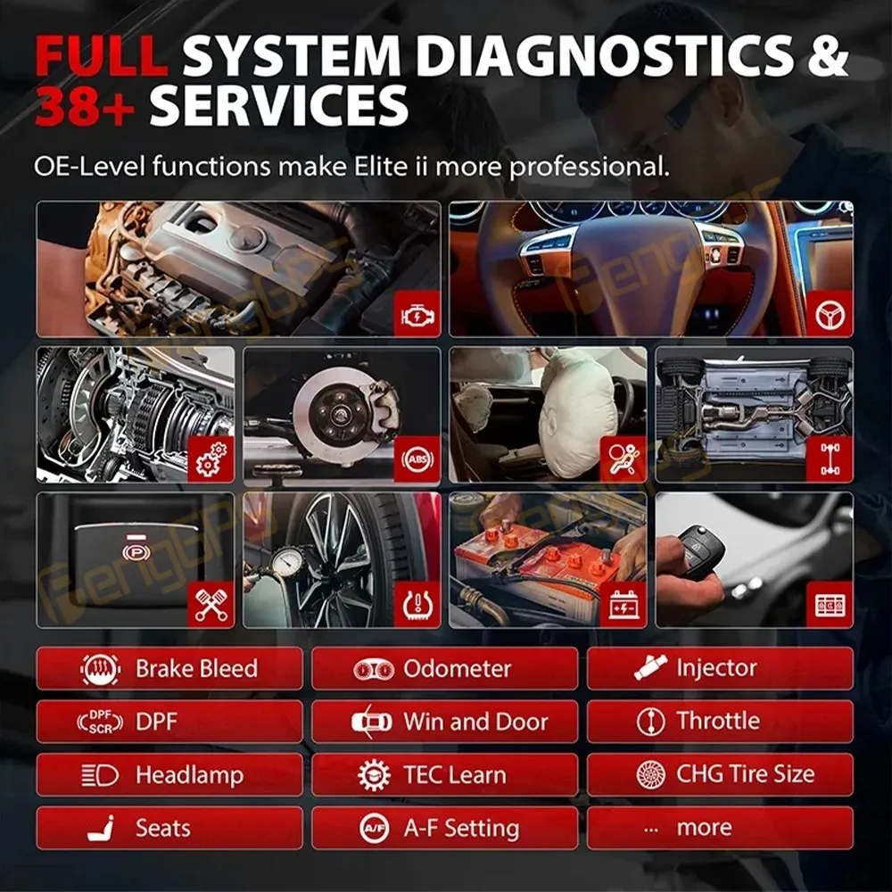 Автомобильный диагностический инструмент Autel MaxiSys Elite II Pro расширенное