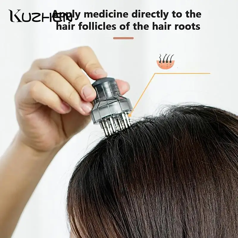 

Hair Growth Serum Oil Apply Scalp Applicator Liquid Comb For Hair Scalp Treatment Essential Oil Liquid Guiding Massager Comb