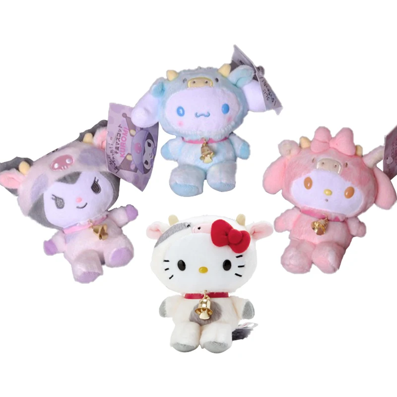 

Аниме Фигурка Kawali Kuromi My Melody Cinnamorol Dog KT Cat COS корова мягкая плюшевая игрушка милые плюшевые клы Keychina игрушка для девочек лучший подарок