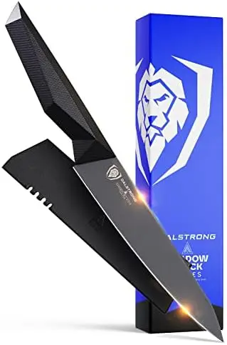 

Knife - 5.5" - Shadow Black Series - Black Nitride Coated - High Carbon - 7CR17MOV-X Vacuum Treated Steel - Sheath - NSF Ce