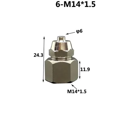 1 шт. пневматические быстроразъемные фитинги с наружным диаметром 4 ~ 12 мм и внутренней резьбой M14x1.5 M20x1.5, быстроразъемный соединитель для воздушного шланга