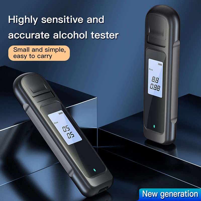 

Breathalyzer, Portable Alcohol Tester with Digital LCD Screen, Professional Breathalysers for Fast Accurate Blood Alcohol, Porta