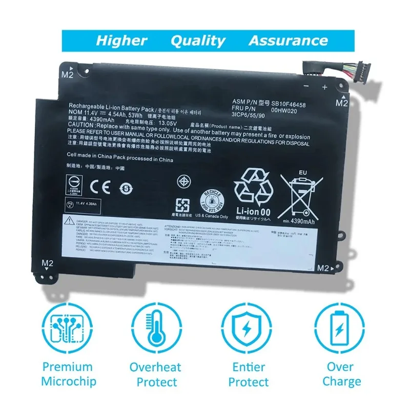 00HW020 Аккумулятор для ноутбука Lenovo ThinkPad Yoga 460 20EL 20EM P40 20GR 20GQ 14 20FY 20FY0002US 20DM000VUS S3