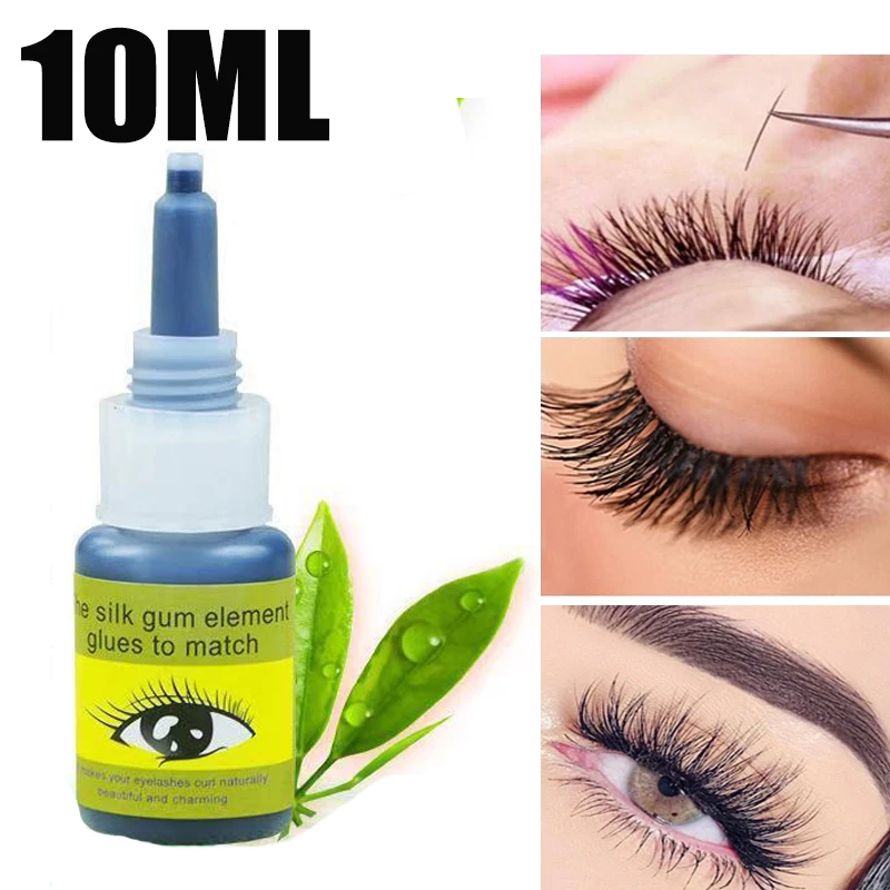 

10ml Eyelash Extension Glue Quickily Drying Dark-black Waterproof Lasting Adhesive False Eyelashes Glue Lashes Makeup Tools