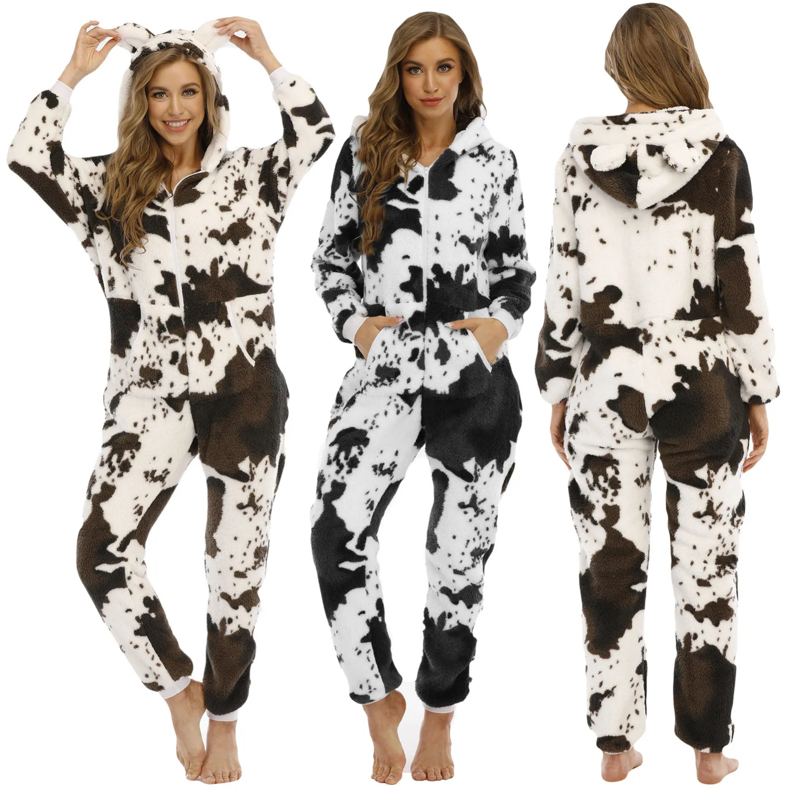 

Mlik Onesies Winter Pajamas Adults Nightwear Anime Costumes Warm Flannel Sleepwear For Women Party Costume Homewear Pj Female