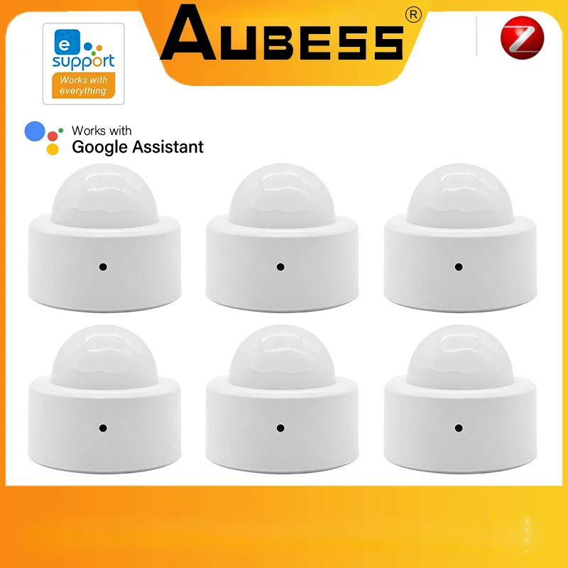

Датчик человеческого тела Aubess Zigbee3.0, беспроводной смарт-датчик движения для умного дома, работает с хаб Gateway EWeLink