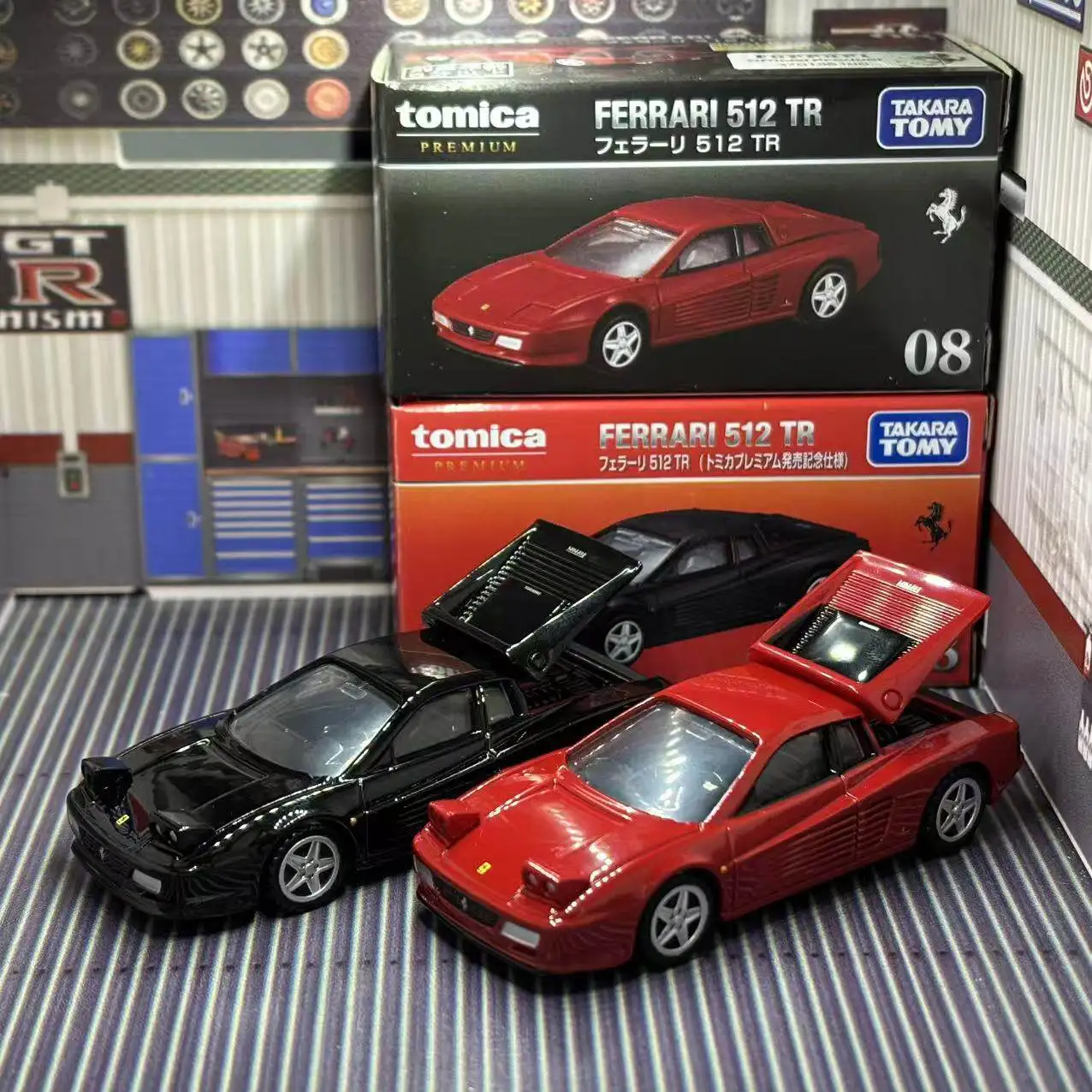 Фото Коллекционная модель Takara Tomica Premium 08 Ferrari 512 TR: Аутентичная реплика, литая под давлением, винтажный суперкар из сплава, предмет для хобби и декора №1