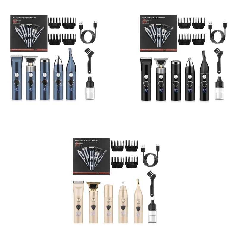 

D0AB триммер для бороды для мужчин, водонепроницаемый электрический триммер для волос в носу, триммер для усов