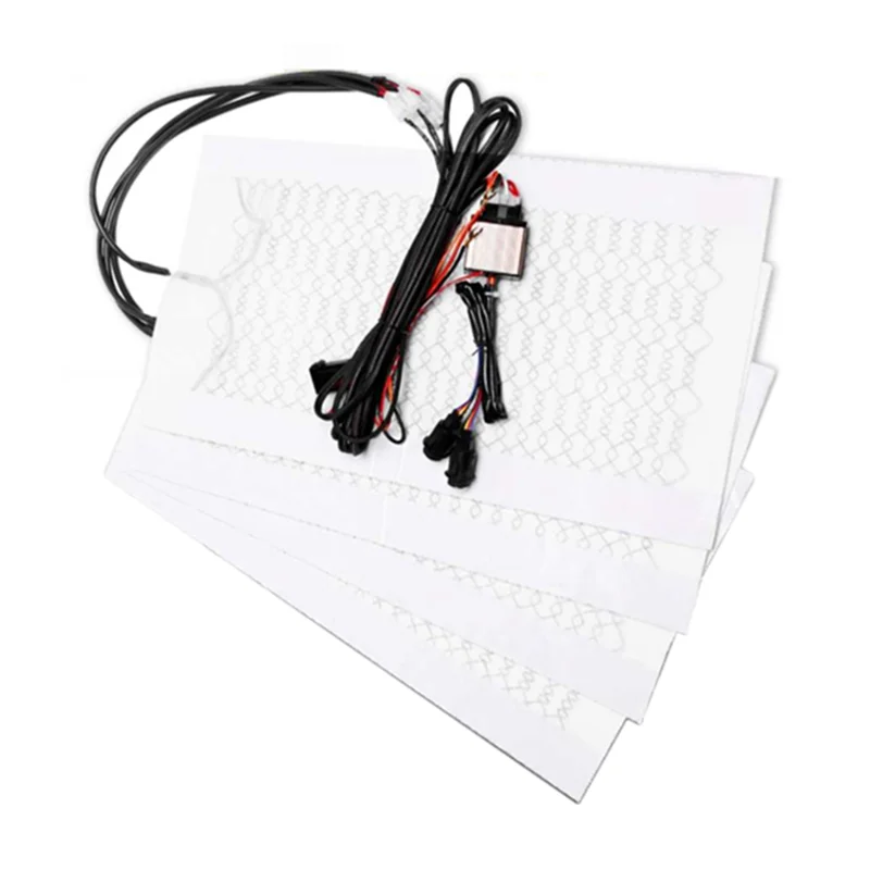 

12V Universal 5 Level One-Seater Switch 12V Carbon Fiber Car Heated Heating Heater Seat Pads Winter Warmer Seat