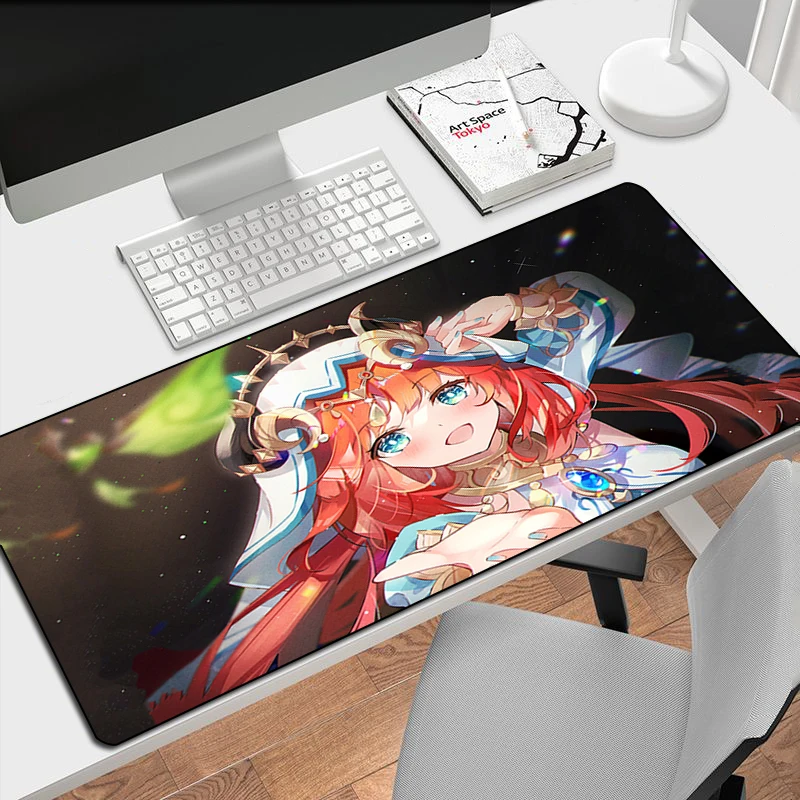 

Mouse Gaming Accessories Nilou Mause Pad Deskmat Pc Gamer Mausepad Non-slip Mat Mousepad Mats Keyboard Cabinet Laptops Pads Xxl