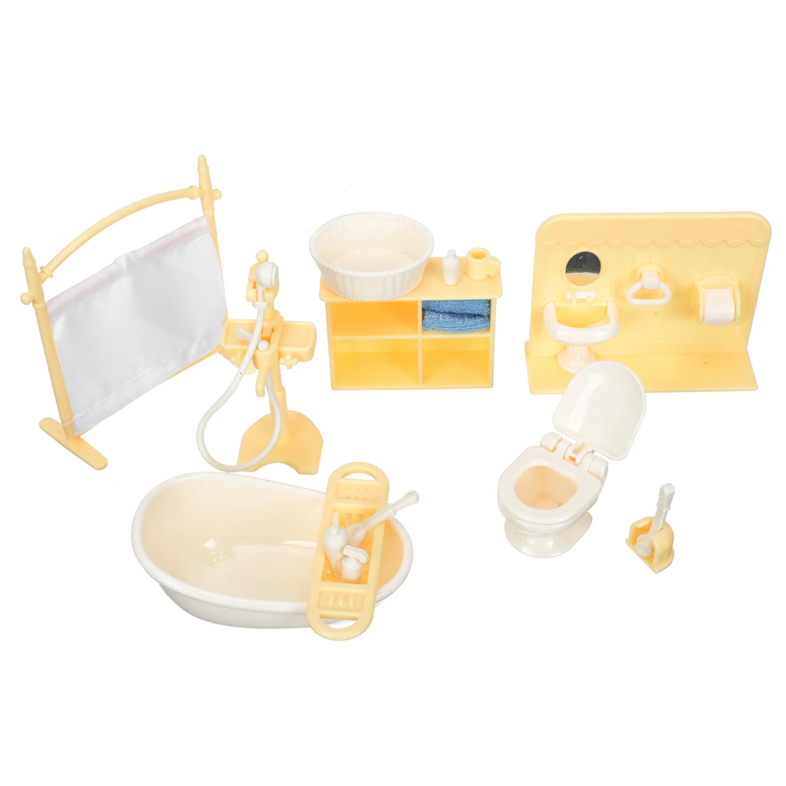 

Toy Bathroom Accessories Mini House Furniture Decor Bathtub Toys Adorn Miniatures Micro Landscape Model