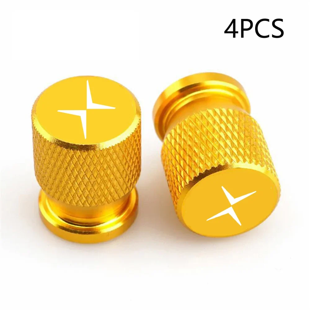 

4 шт., 4 шт., автомобильные эмблемы, крышки клапанов шин, пылезащитные колпачки, колпачки для клапанов колес, чехлы для Volvo Polestar 2 Polestar 3