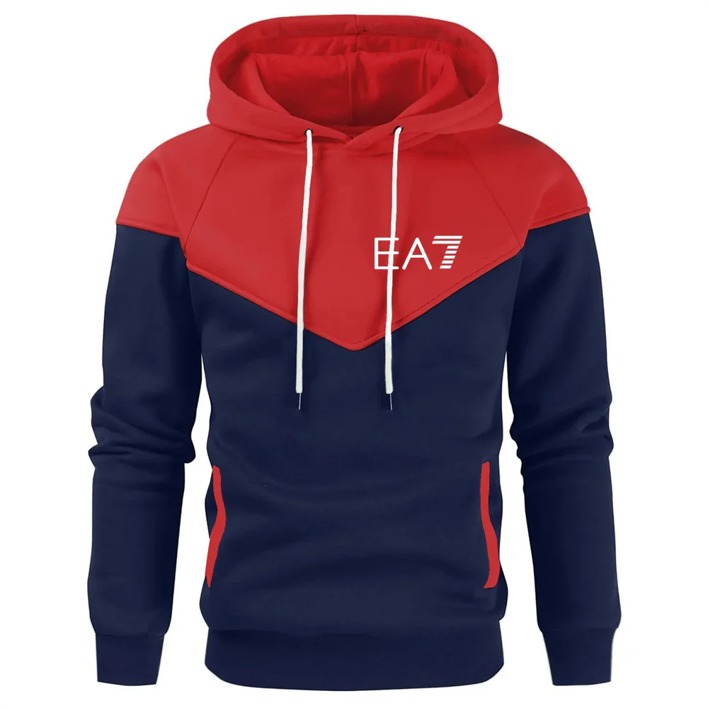 Tolstovka Мужская зимняя толстовка с капюшоном и флисовой подкладкой в повседневном