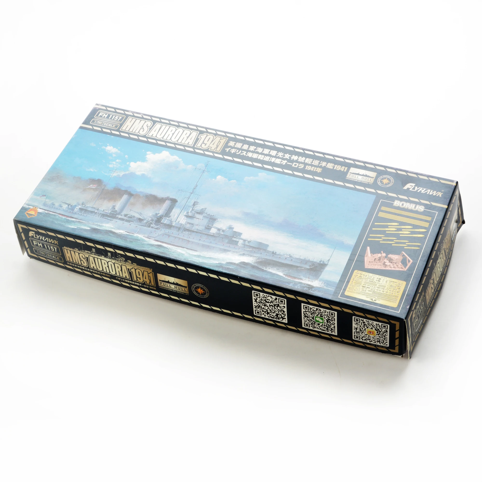 Flyhawk FH1157 1/700 HMS AURORA 1941 Plastic Model Kit