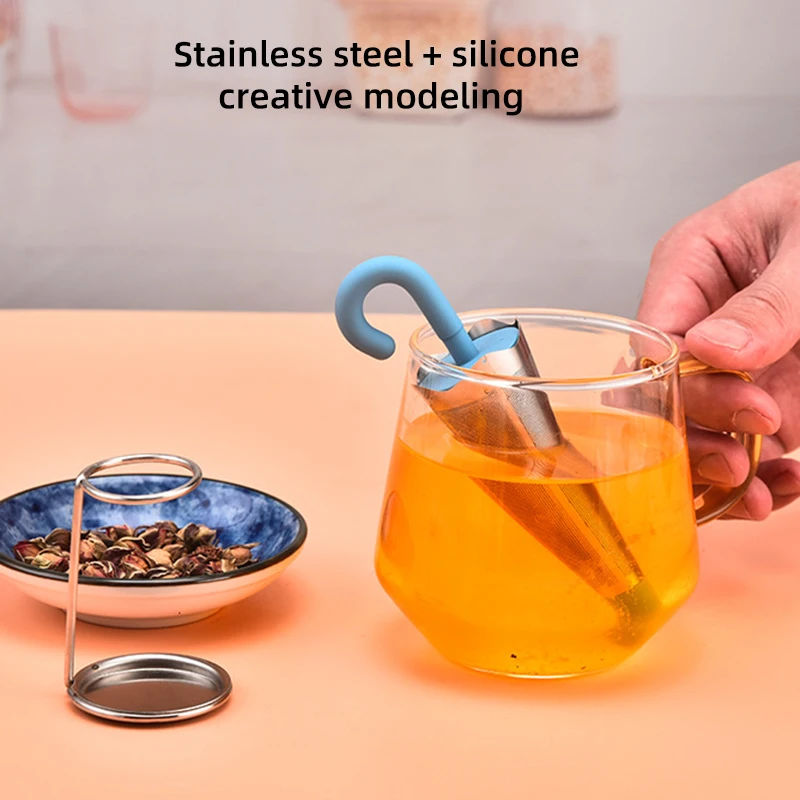 Фильтр для чая из нержавеющей стали креативный мини-зонтик ситечко заварочный