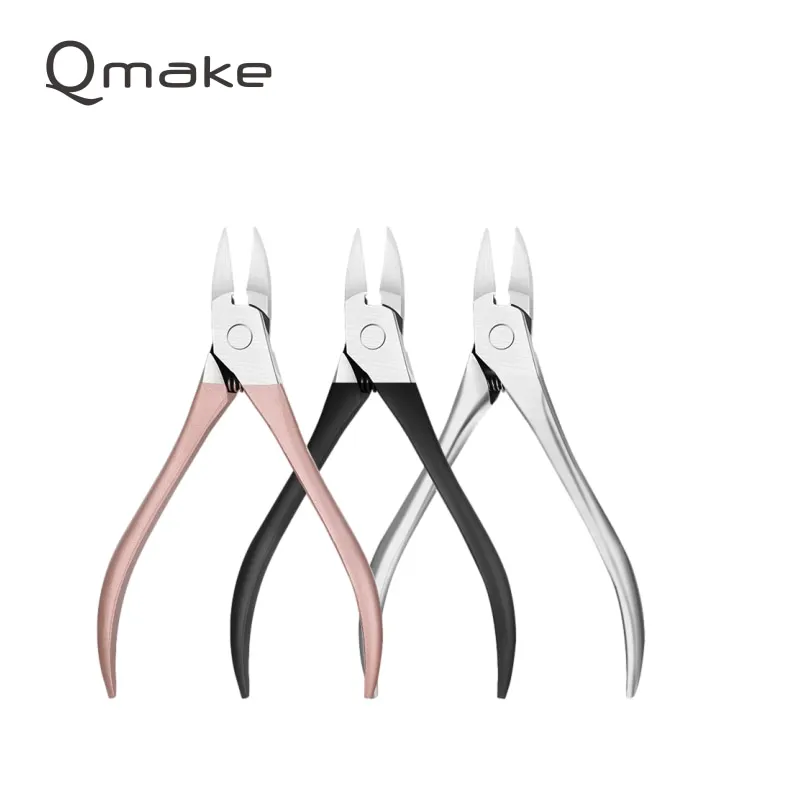 Qmake Nail Clippers Stainless Steel Ingrown Toenail Cutters Pedicure Tools Olecran Podiatry Paronychia Correction Manicure Kit