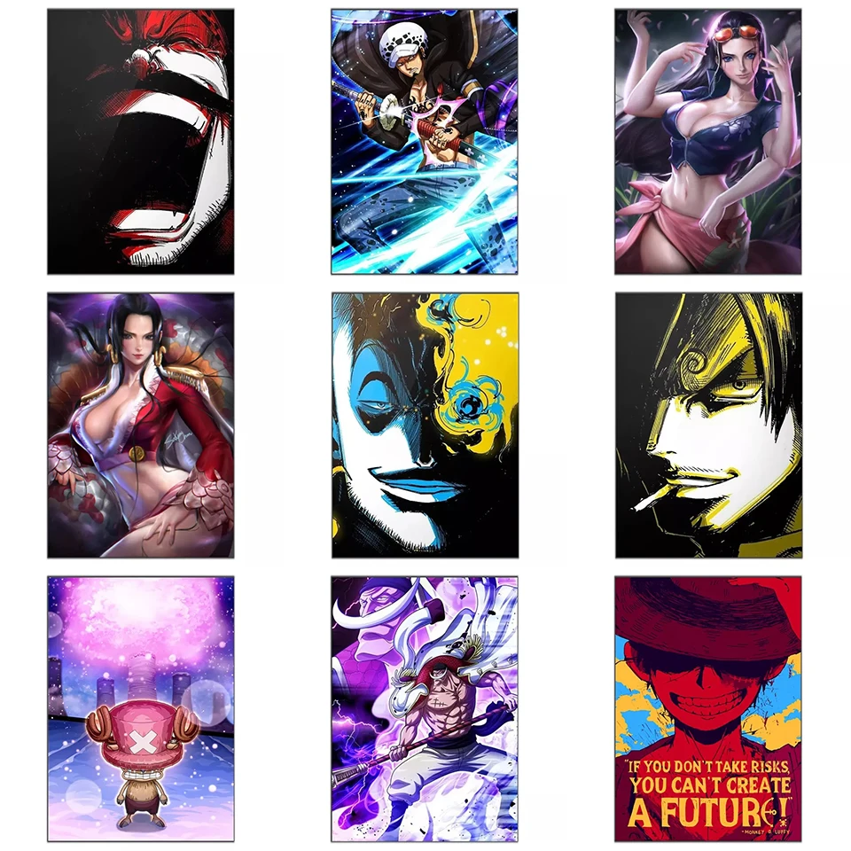 

One Piece Anime Posters Abstract Hd Wall Art Modular Pictures Home Decor Living Room Wall Print Hd Canvas Printing Cuadros Gift