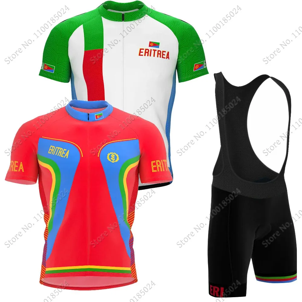 

Комплект одежды для езды на велосипеде сборной Эритреи, лето 2022