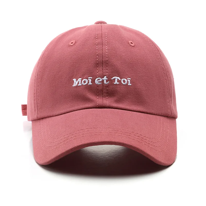 

New Casual Baseball Cap for Women and Men Fashion Moi et toi Embroidery Hat Boys Girls Snapback Hat Cotton Cap Gorras Casquette