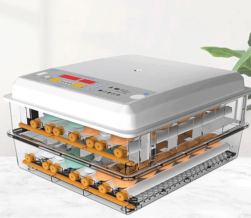 

fully automatic mini incubators hatching duck eggs 120 chicken egg incubator dual power supply farm machinery