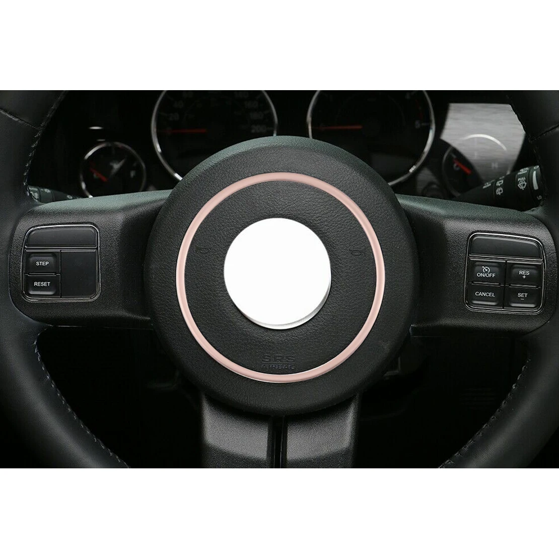 Центральная накладка на руль автомобиля золотое украшение подходит для Jeep Wrangler