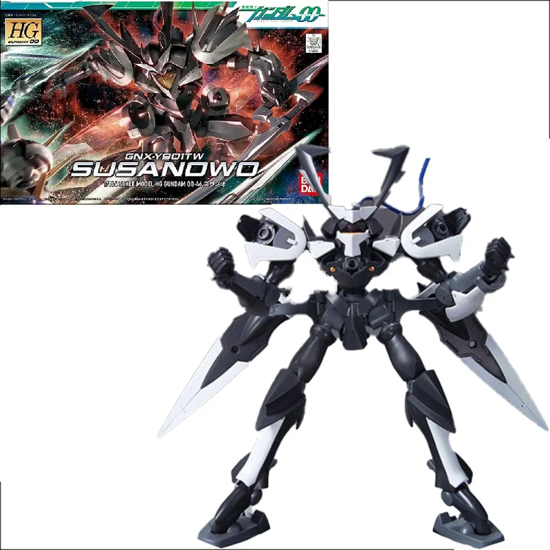 

Original Bandai 60650 00 HG 46 1/144 MOBILE SUIT GUNDAM 00 Susanowo GNX-Y901TW Assembly Model Collection Action Figure Toy