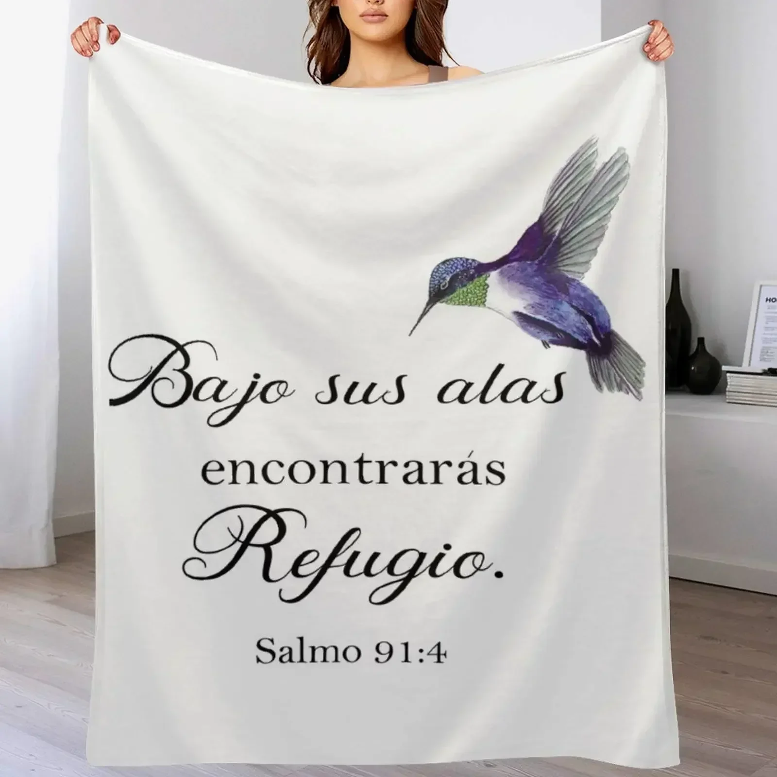 Плюшевое одеяло Bajo sus alas encontraras refugio