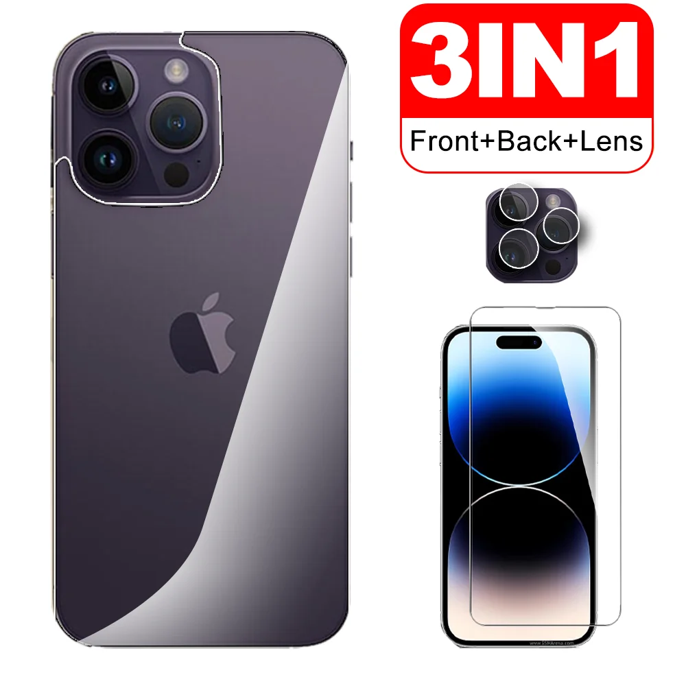 

Закаленное стекло 3 в 1 для Iphone 14 Pro Max, защита экрана объектива камеры для Iphone14 Plus Ifone 14pro 14promax